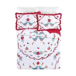 The Pioneer Woman Maize Bird 3-Piece King Quilt Set